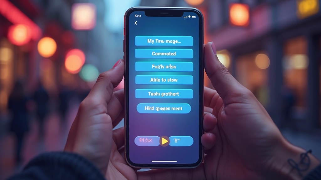 Mobile game interface design project